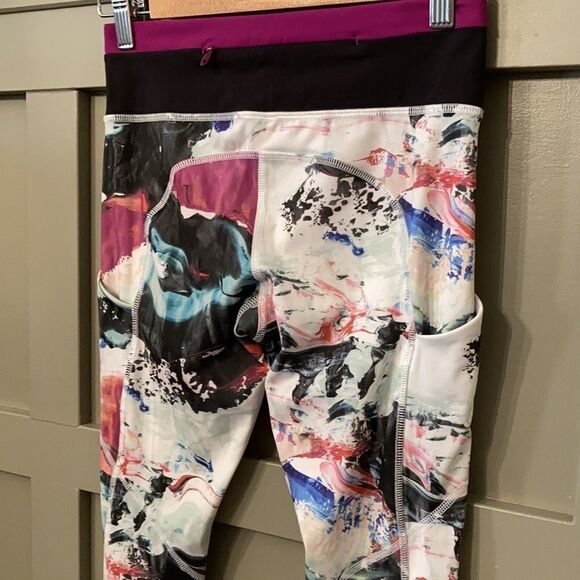 Lululemon Speed Tight III Full-On Luxtreme Pigment Wave Multi / Black / Plum 4 - Picture 9 of 12